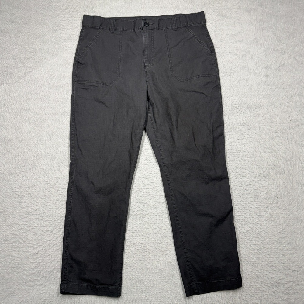 Eddie Bauer Gray Chino Style‎ Pants Casual Hiking Women's Size 14 (34x26)